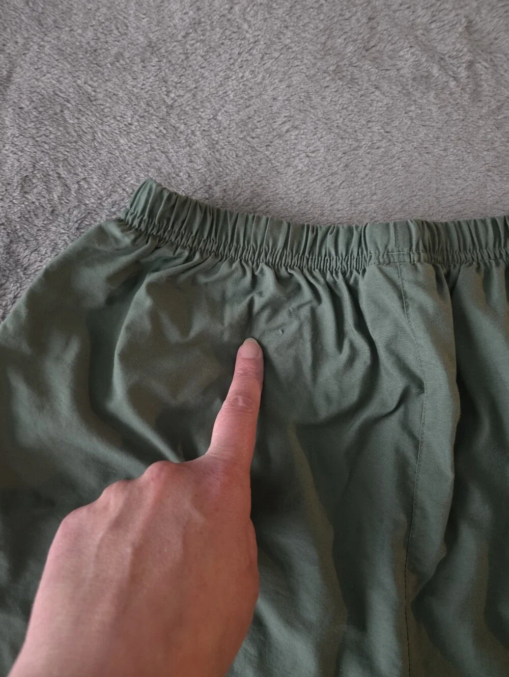Vintage 90s Adidas Nylon Volley Shorts Olive Green 3-Stripe Men's M ART 275010